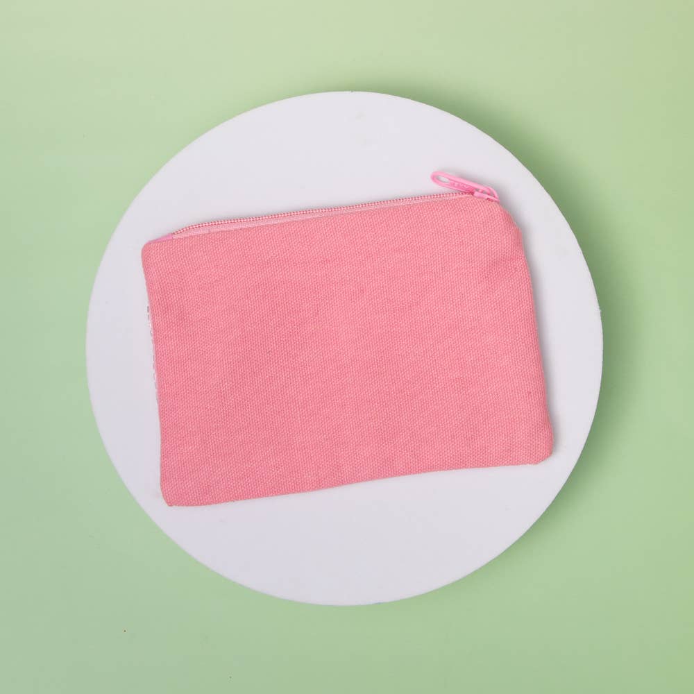 Christmas Tree Holly Jolly Coin Bag with Bow