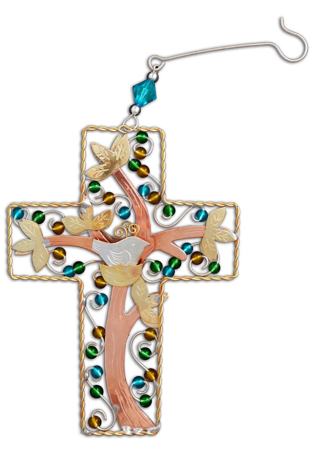 Tree of Life Cross Ornament