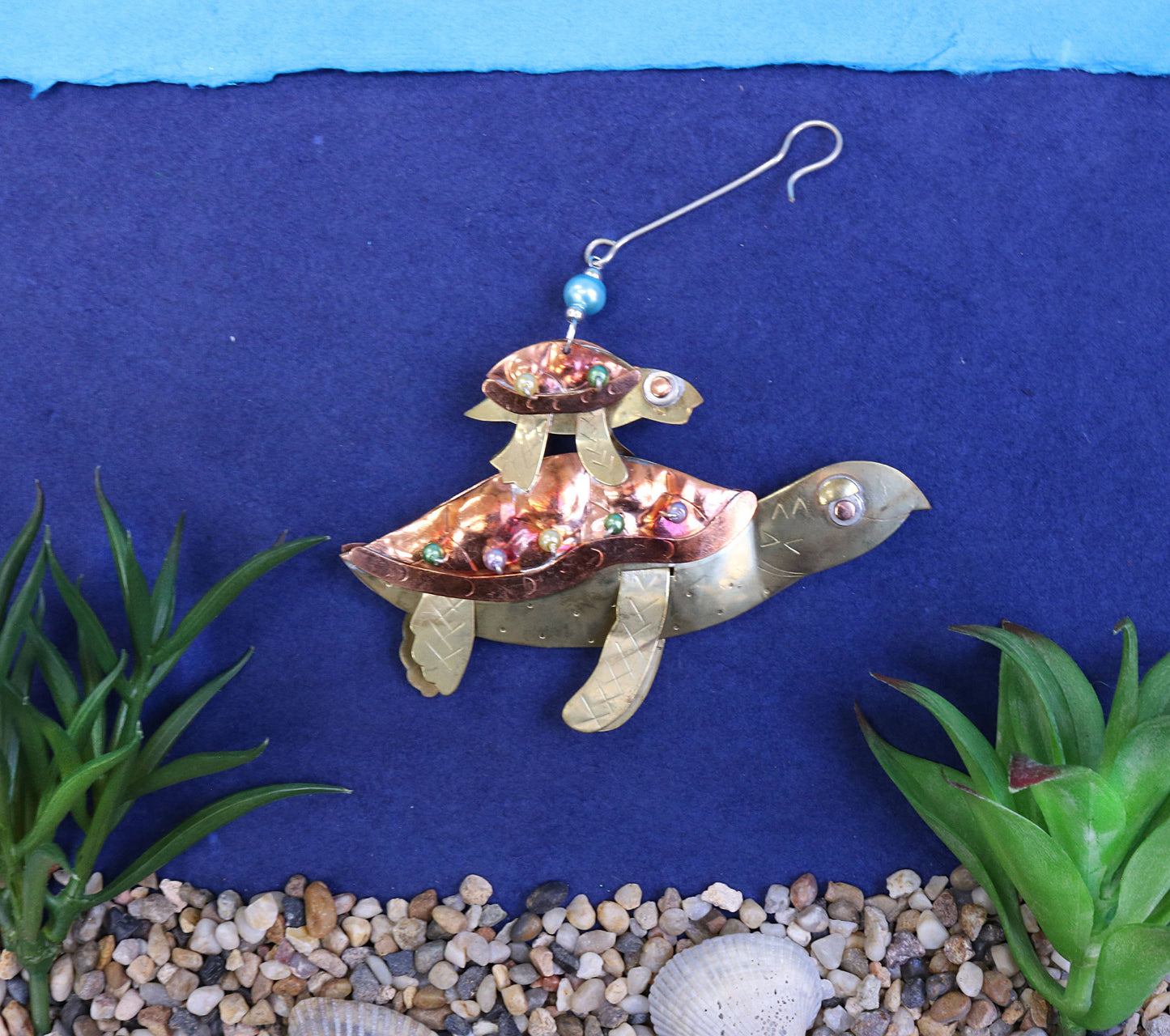 Momma & Baby Sea Turtle Ornament