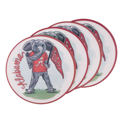 Alabama Mascot Coaster Set/4