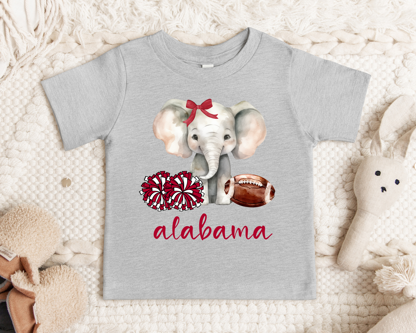 Alabama Baby/Toddler Girls Tee: White / 6-12 month onesie