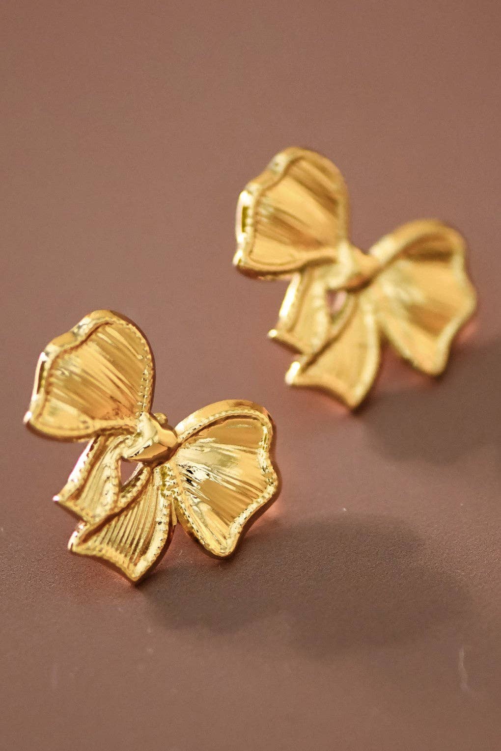 18K Gold Plated Waterproof Stainless Steel Stud Earrings - 7541: S0OX3T7541