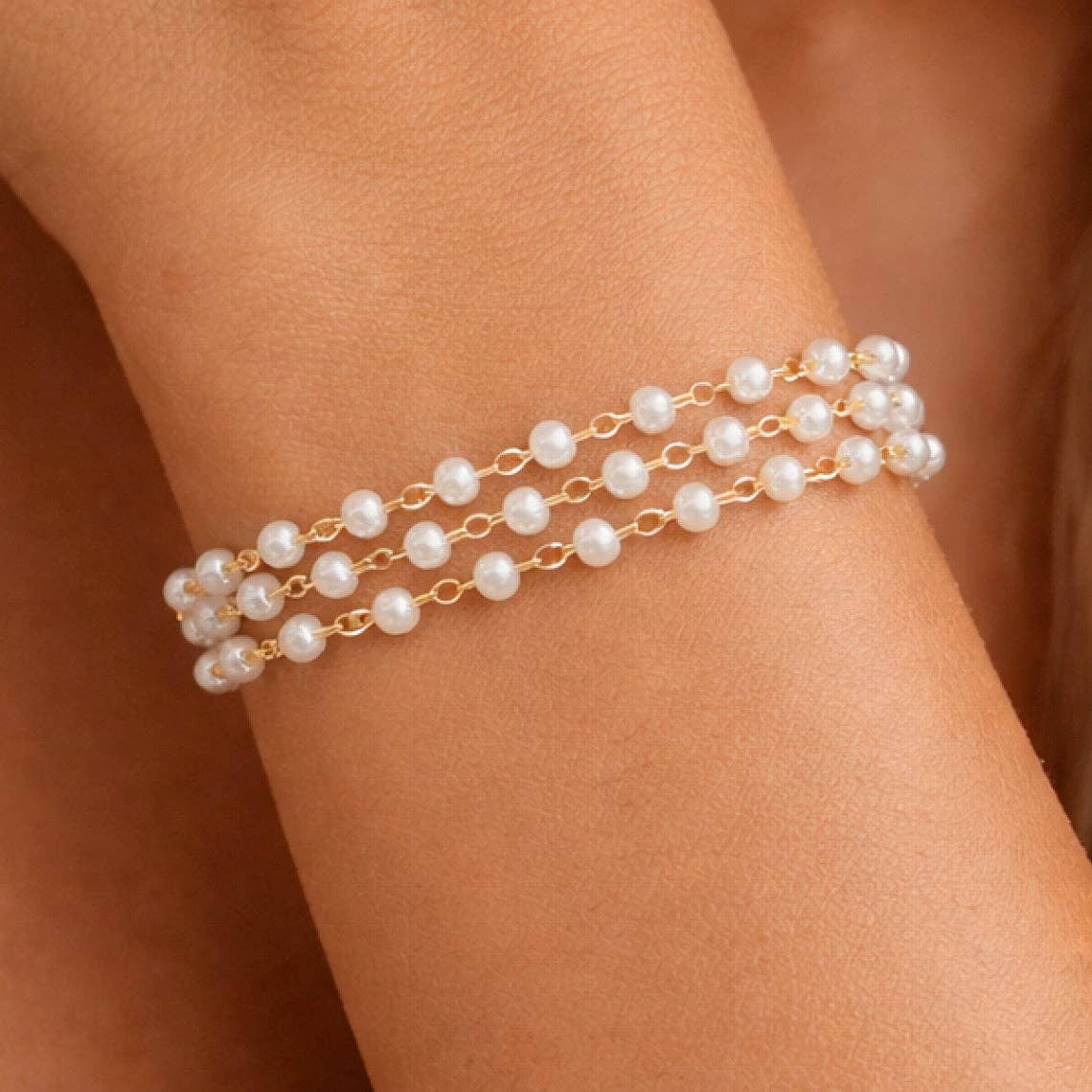 18K Gold Plated Waterproof Stainless Steel Chain Bracelet - 7561: S0OX3T7561