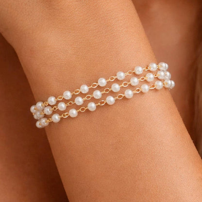 18K Gold Plated Waterproof Stainless Steel Chain Bracelet - 7561: S0OX3T7561