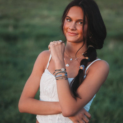 "Journey" Green Sea Turtle Hair Tie Bracelets: Medium