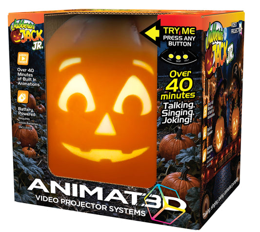 ANIMAT3D Jabberin' Jack Jr Animated Pumpkin