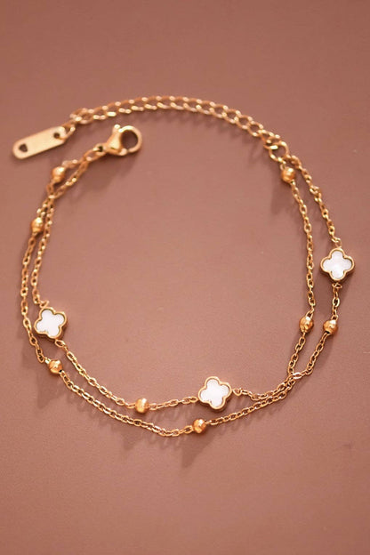18K Gold Plated Waterproof Stainless Steel Chain Bracelet - 7710: S0OX3T7710