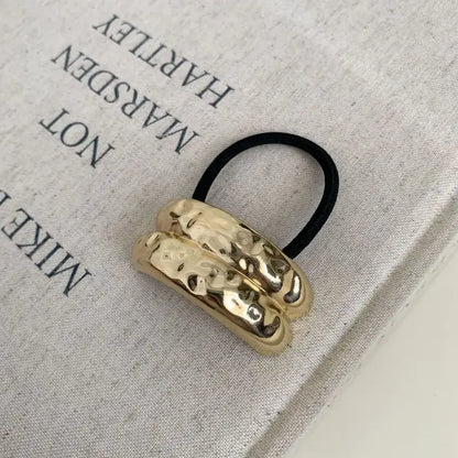 Gold Metal Hair Tie Hair Accessory Hair Band: 1