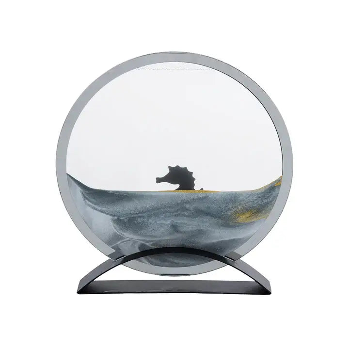 Seahorse Round Sand Art