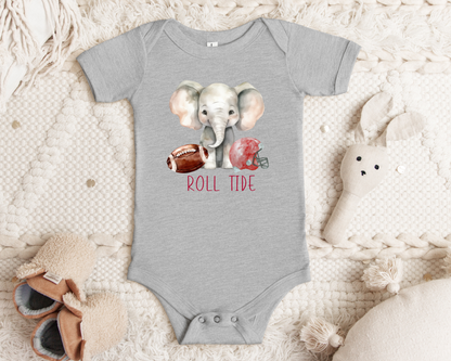 Alabama Baby/Toddler Boy Shirt: Gray / 6-12 month onesie