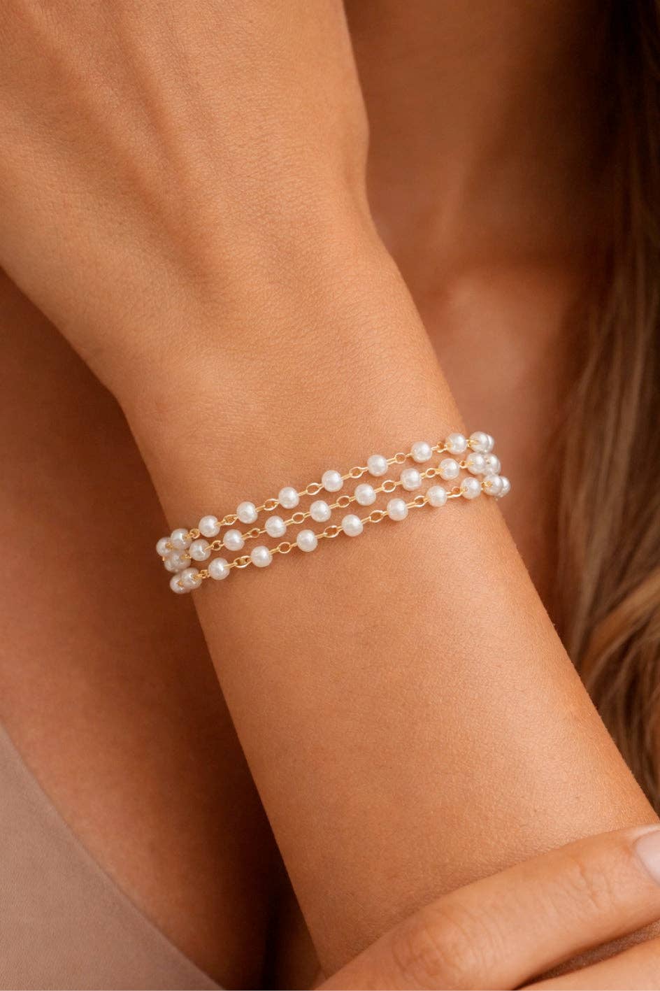 18K Gold Plated Waterproof Stainless Steel Chain Bracelet - 7561: S0OX3T7561