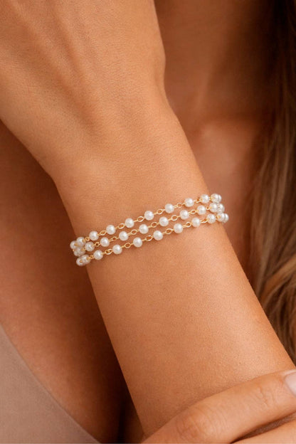 18K Gold Plated Waterproof Stainless Steel Chain Bracelet - 7561: S0OX3T7561