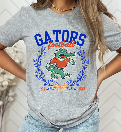 Gator Football Collegiate Tee : White / M / Bella Canvas
