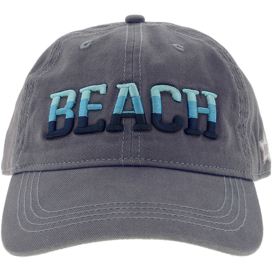 Beach - Dark Gray Adjustable Hat