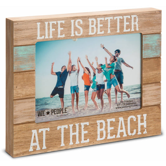 Beach People - 7.25" x 9" Frame
(Holds 5" x 7" photo)
