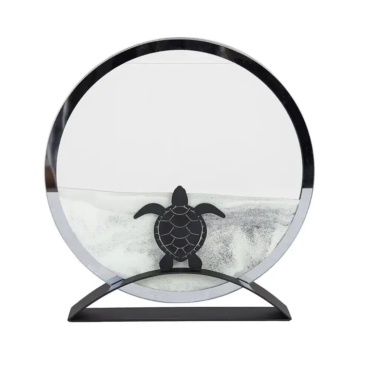 Sea Turtle Round Sand Art