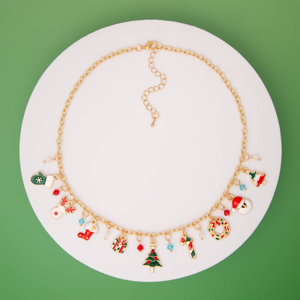 Christmas Multi-Charm Necklace