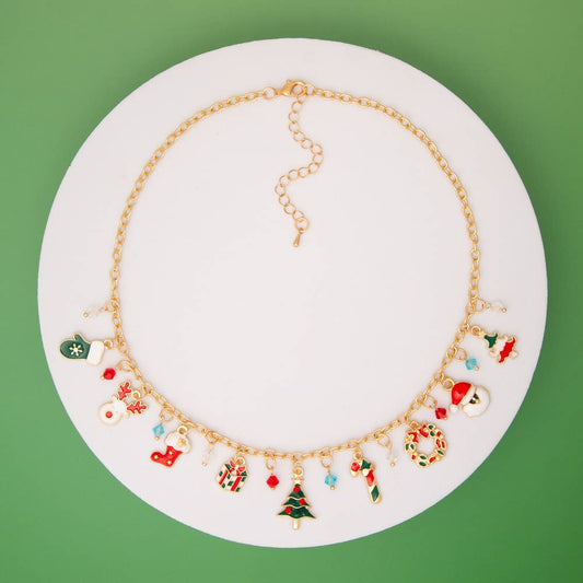 Christmas Multi-Charm Necklace