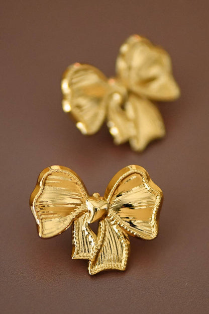 18K Gold Plated Waterproof Stainless Steel Stud Earrings - 7541: S0OX3T7541