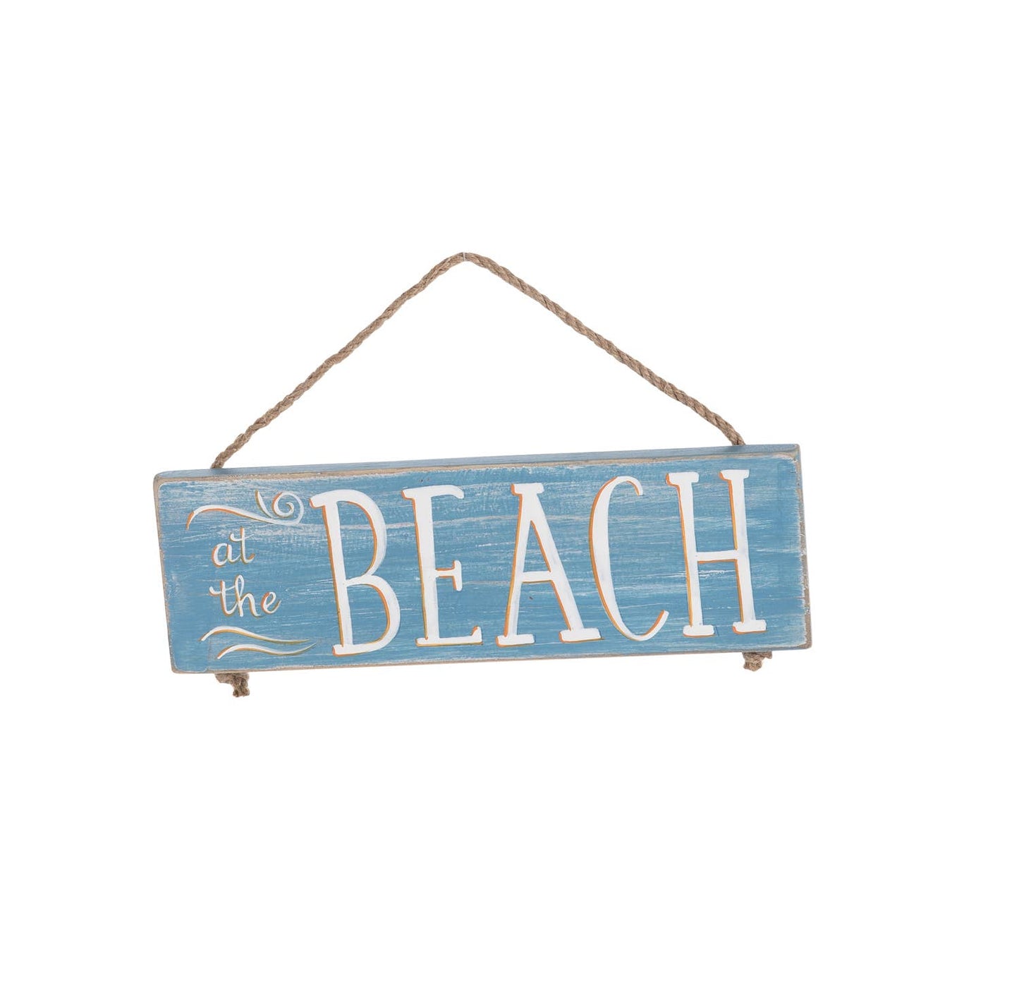 SALE At The Beach Wood Wall Plaque