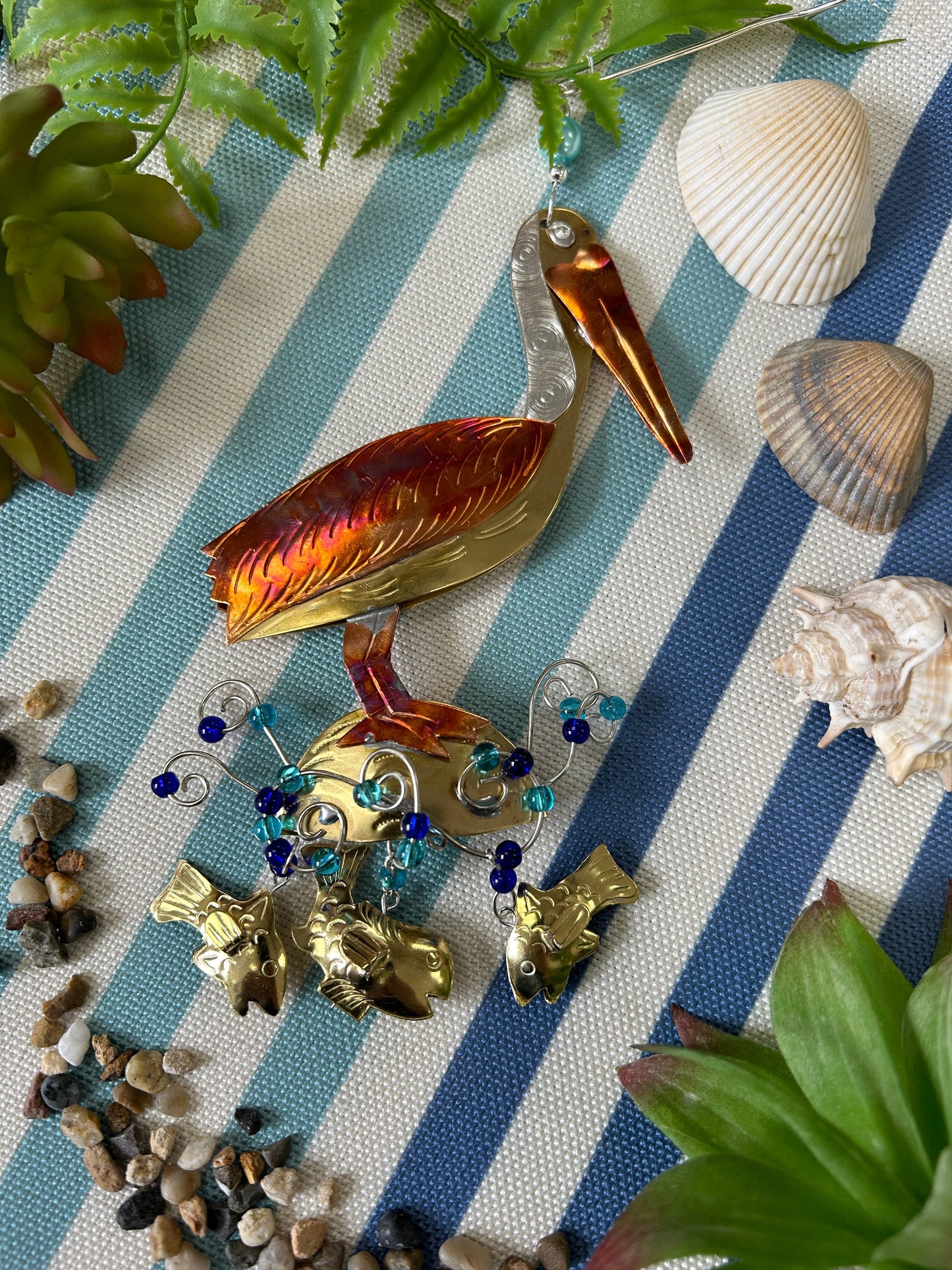 Pelican On The Beach Ornament