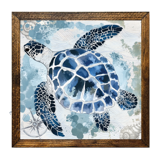 ARTISTIC SERIES TIMBERLAND- SEA TURTLE LAYERS: 12"x12"