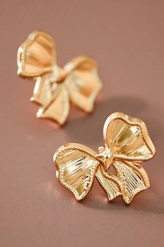 18K Gold Plated Waterproof Stainless Steel Stud Earrings - 7541: S0OX3T7541