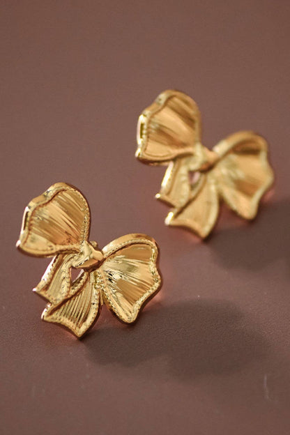 18K Gold Plated Waterproof Stainless Steel Stud Earrings - 7541: S0OX3T7541