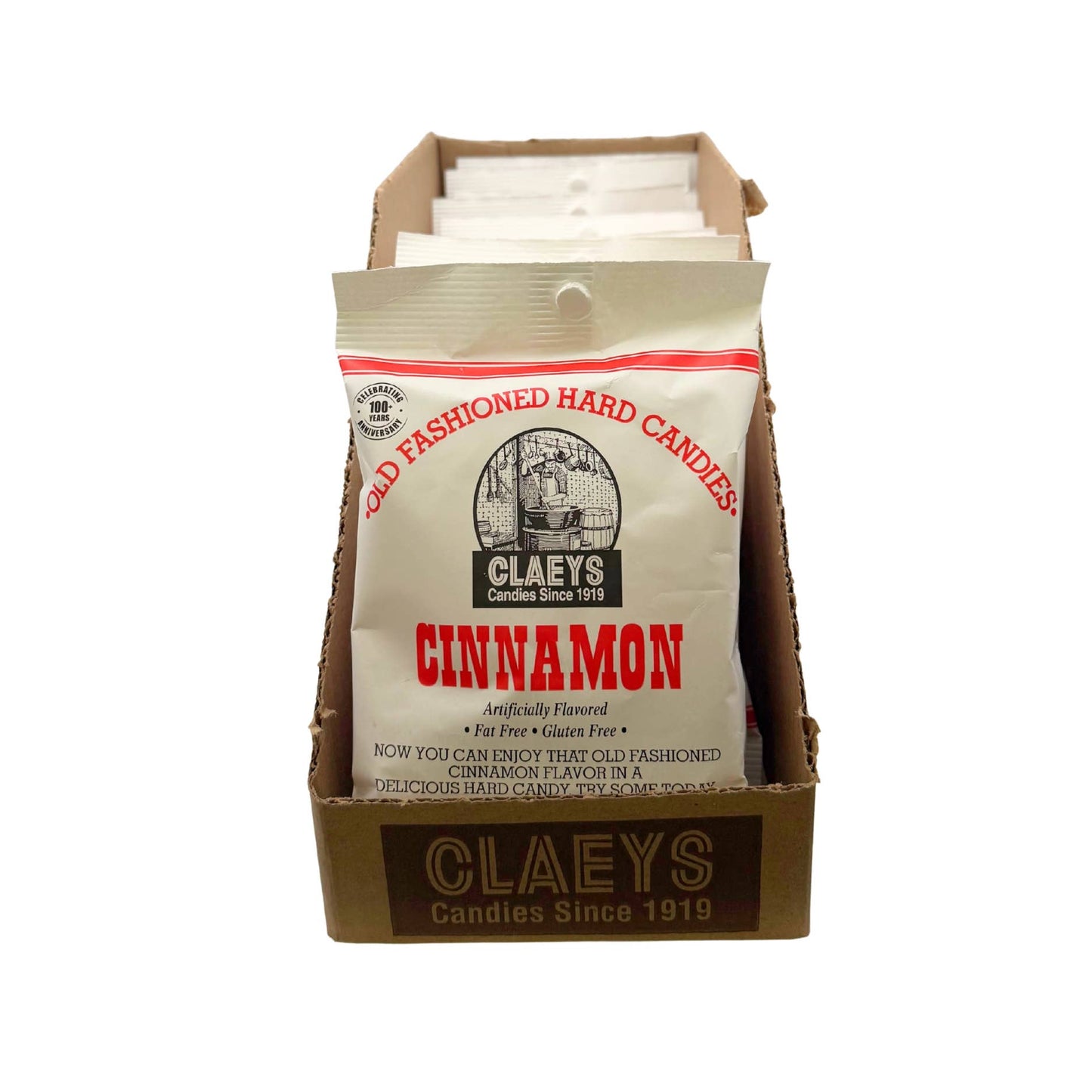 Claeys Old Fashioned Hard Candy Cinnamon Drops 6oz Bag, 12ct