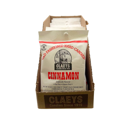 Claeys Old Fashioned Hard Candy Cinnamon Drops 6oz Bag, 12ct