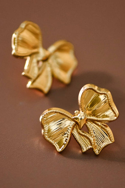 18K Gold Plated Waterproof Stainless Steel Stud Earrings - 7541: S0OX3T7541