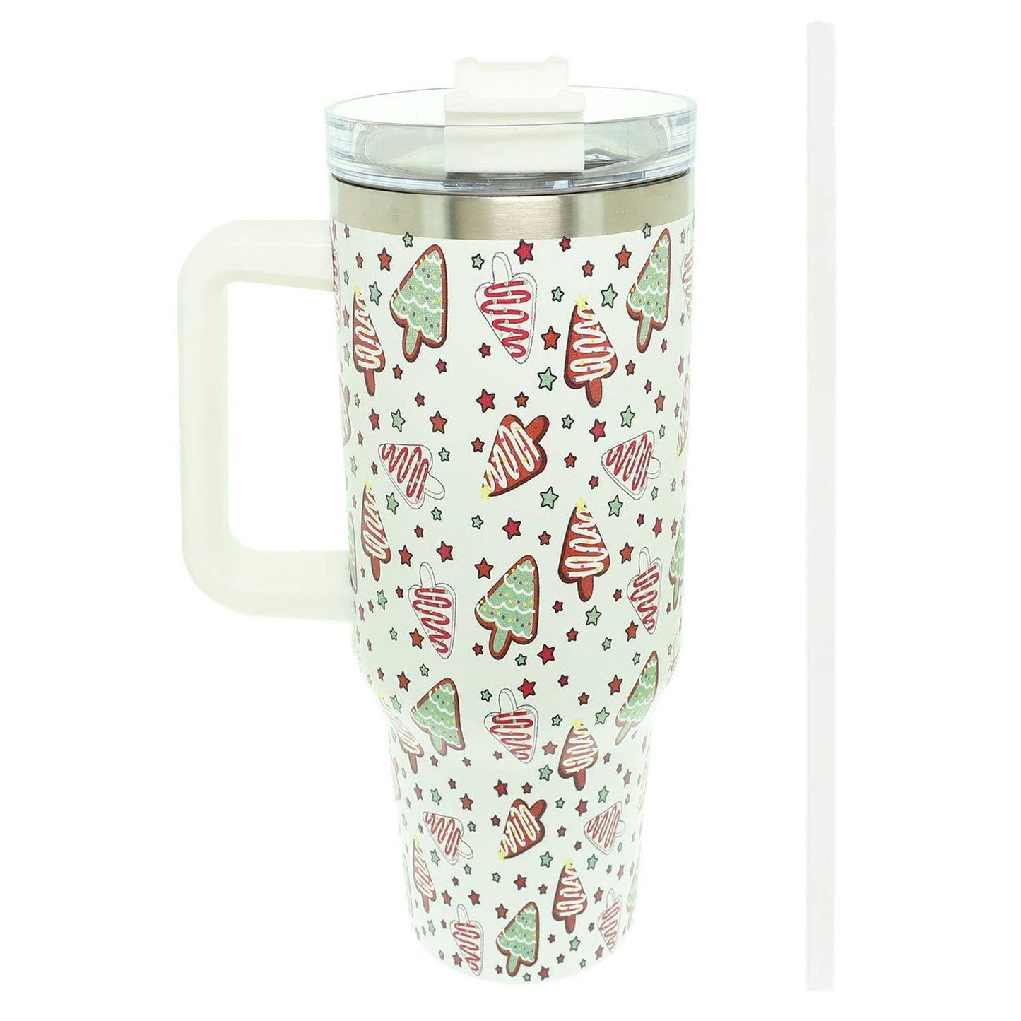 Christmas Tree Graphic Stainless Steel Double Wall Tumbler