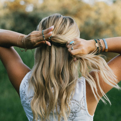 "Journey" Green Sea Turtle Hair Tie Bracelets: Medium