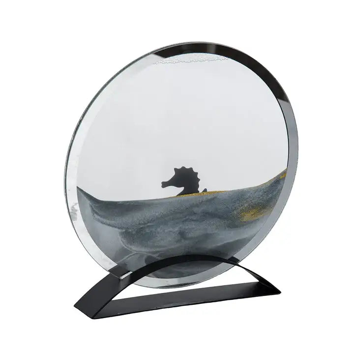 Seahorse Round Sand Art