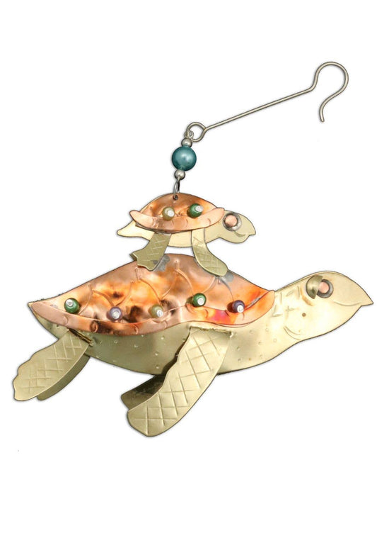 Momma & Baby Sea Turtle Ornament