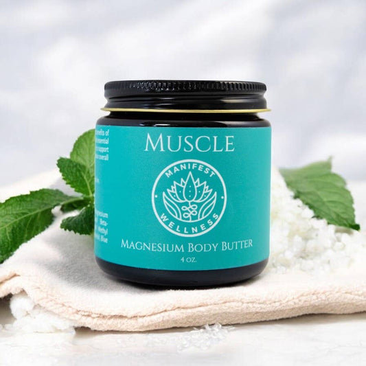 Magnesium Muscle Body Butter Organic Butters & Soothing Oils