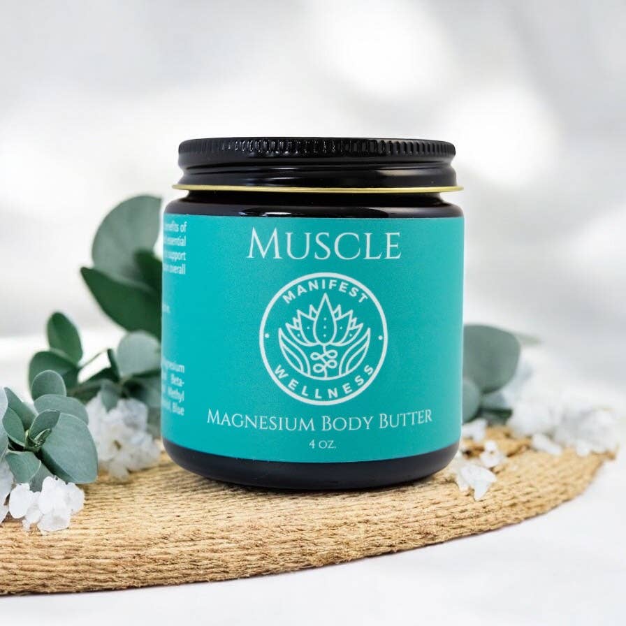 Magnesium Muscle Body Butter Organic Butters & Soothing Oils