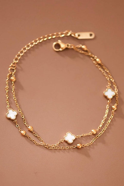 18K Gold Plated Waterproof Stainless Steel Chain Bracelet - 7710: S0OX3T7710