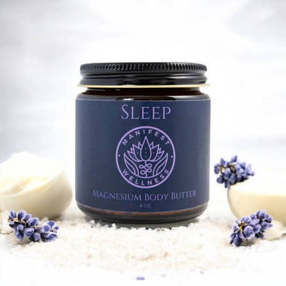 Magnesium Sleep Butter, made with Organic Ingredients