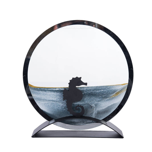 Seahorse Round Sand Art
