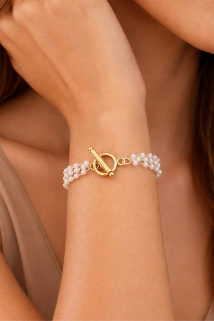 18K Gold Plated Waterproof Stainless Steel Chain Bracelet - 7561: S0OX3T7561