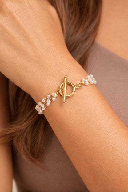 18K Gold Plated Waterproof Stainless Steel Chain Bracelet - 7561: S0OX3T7561